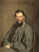 Kramskoy, Ivan Nikolaevich Portrait of the Writer Leo Tolstoy china oil painting reproduction